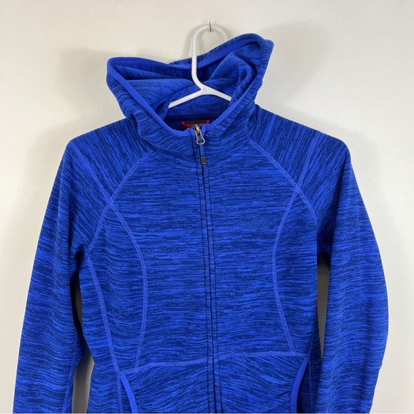 The North Face Hoodie Womens Small Blue Polartec Full Zip Long Sleeve - Picture 3 of 12